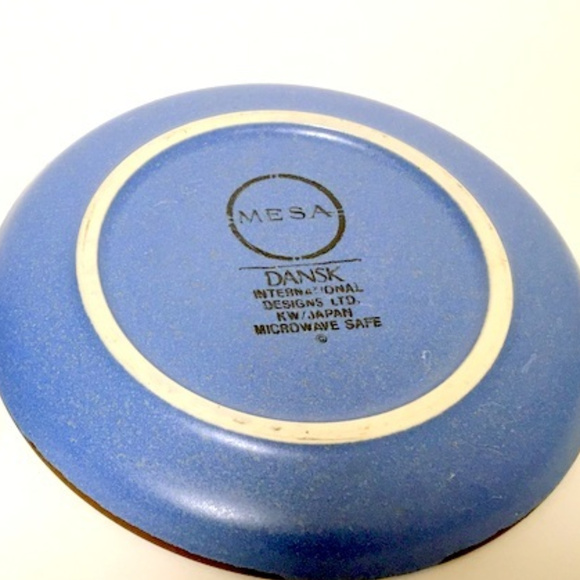 Set of 4  Dansk / Mesa Blue Cup & Saucer - Picture 5 of 7